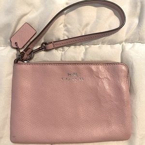 Blush Pink Coach Wristlet